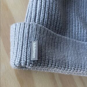 lululemon athletica Gray Ribbed Beanie